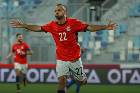  احتفل على طريقة رونالدو.. أفشة يفتتح أهداف منتخب مصر الثاني أمام تونس